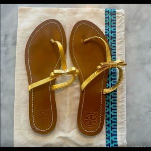 Tory Burch Gold Sandals - Size 9